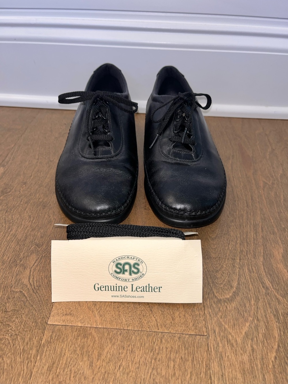SAS Comfort Lace Up Shoes Size 8 Black Comfort:
